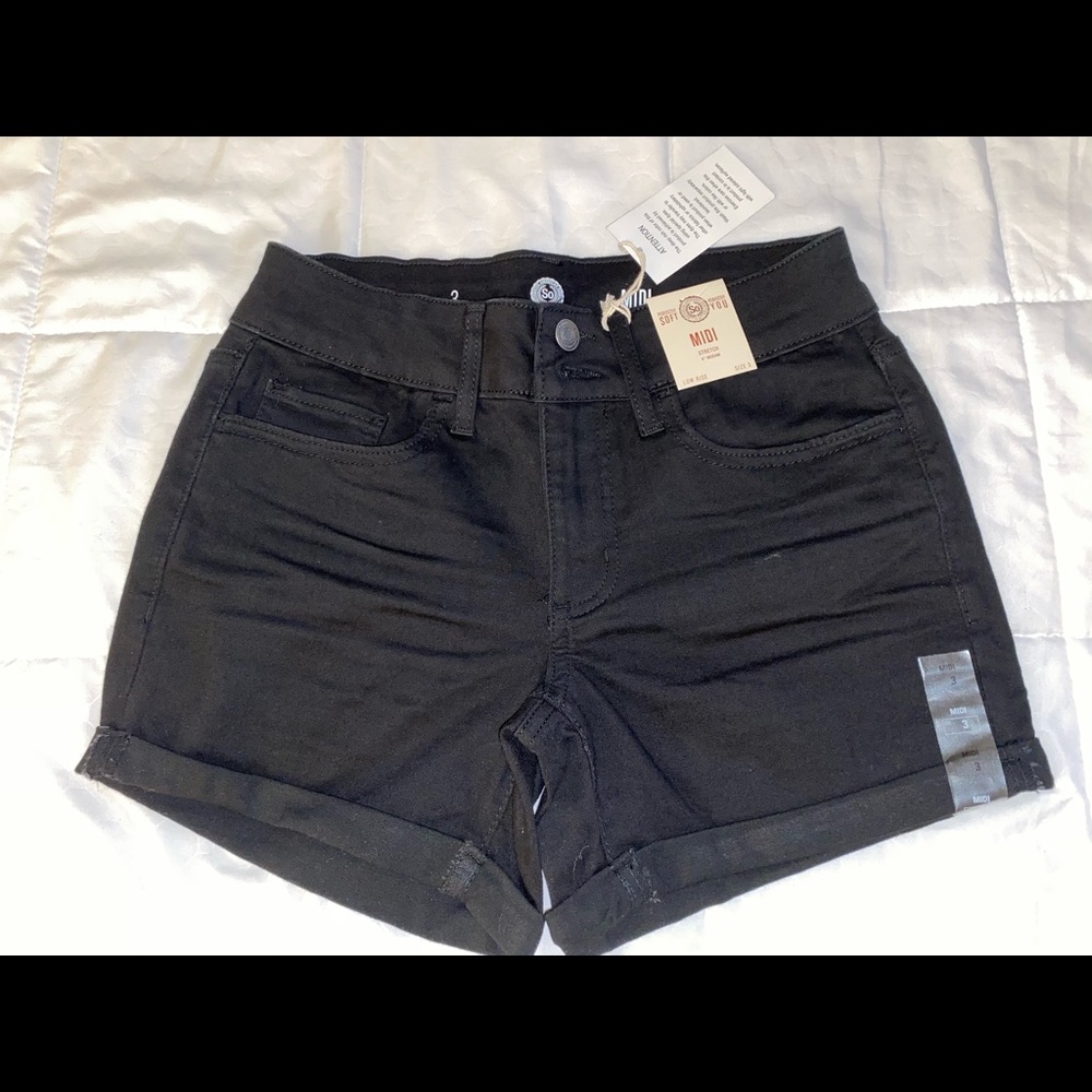 Size 3 black shorts